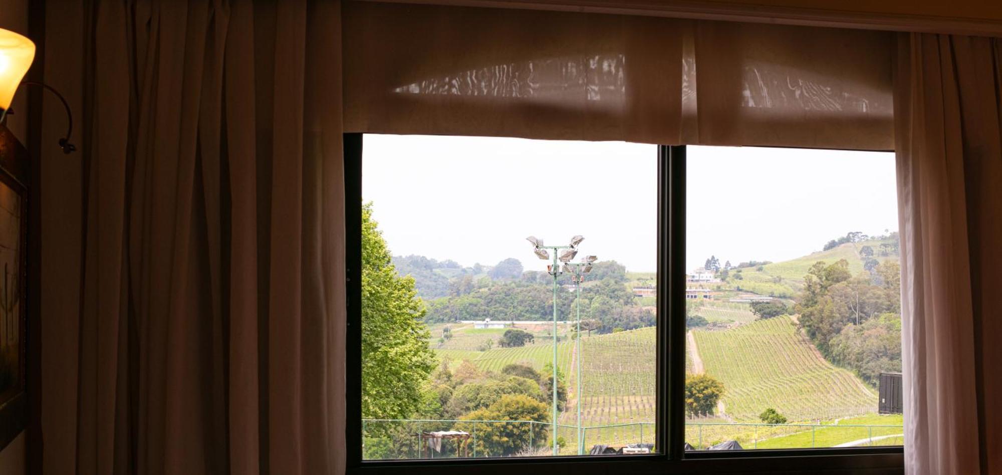 Spa Do Vinho Condominio Vitivinicola Bento Gonçalves Exteriér fotografie A view of the Hunter Valley from a Hunter Valley wine cellar door